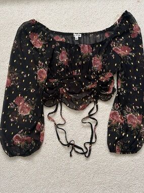 Lily Star Floral Top Sz Large